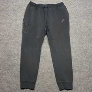 Nike Sportswear Tech Fleece Joggers Mens XL Black Tapered Sweatpants *Flaws*
